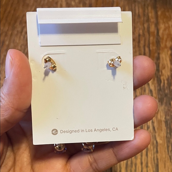 Ettika Silver Cascading Crystal Earrings - Picture 3 of 3